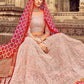 Lehenga Choli Georgette Pink Embroidered Lehenga Choli