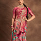 Traditional Saree Silk Magenta Teal Weaving Saree