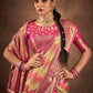 Traditional Saree Silk Magenta Yellow Weaving Saree