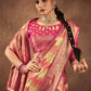 Traditional Saree Silk Magenta Yellow Weaving Saree