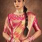 Traditional Saree Silk Magenta Yellow Weaving Saree