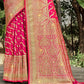 Traditional Saree Banarasi Silk Magenta Weaving Saree