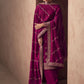 Salwar Suit Silk Magenta Embroidered Salwar Kameez