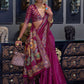 Contemporary Organza Magenta Weaving Saree