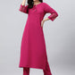 Trendy Suit Poly Silk Magenta Plain Salwar Kameez