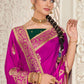 Trendy Saree Silk Magenta Weaving Saree