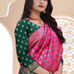 Classic Silk Magenta Woven Saree