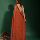 Contemporary Chiffon Maroon Mirror Saree
