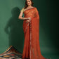 Contemporary Chiffon Maroon Mirror Saree