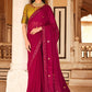Trendy Saree Chinon Maroon Sequins Saree