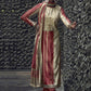 Salwar Suit Velvet Maroon Digital Print Salwar Kameez