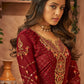 Trendy Suit Brasso Maroon Diamond Salwar Kameez