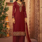 Trendy Suit Brasso Maroon Diamond Salwar Kameez