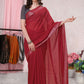 Trendy Saree Cotton Maroon Plain Saree
