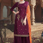 Floor Lenght Salwar Suit Silk Viscose Maroon Digital Print Salwar Kameez