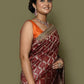 Contemporary Kanjivaram Silk Maroon Hand Work Saree
