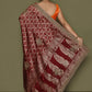 Contemporary Kanjivaram Silk Maroon Hand Work Saree