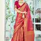Contemporary Kanjivaram Silk Maroon Woven Saree