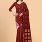 Trendy Saree Silk Viscose Maroon Print Saree