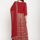 Party Wear Kurti Georgette Maroon Print Kurtis