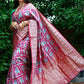 Contemporary Patola Silk Maroon Weaving Saree
