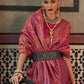 Contemporary Silk Maroon Weaving Saree