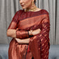Classic Silk Maroon Jacquard Work Saree