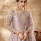 Salwar Suit Art Silk Mauve Embroidered Salwar Kameez