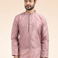 Kurta Pyjama Banarasi Jacquard Mauve Fancy Work Mens