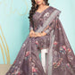 Trendy Saree Organza Mauve Digital Print Saree