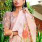 Contemporary Brasso Mauve Fancy Work Saree