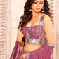 Lehenga Choli Faux Georgette Mauve Cut Dana Lehenga Choli