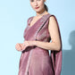 Trendy Saree Satin Silk Mauve Embroidered Saree