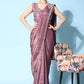 Trendy Saree Satin Silk Mauve Embroidered Saree