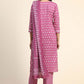 Salwar Suit Cotton Mauve Print Salwar Kameez