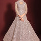 Anarkali Suit Net Mauve Embroidered Salwar Kameez