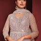 Anarkali Suit Net Mauve Embroidered Salwar Kameez