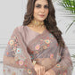 Contemporary Net Mauve Embroidered Saree