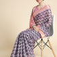 Classic Chanderi Cotton Mauve Digital Print Saree