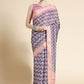 Classic Chanderi Cotton Mauve Digital Print Saree