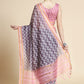 Classic Chanderi Cotton Mauve Digital Print Saree
