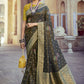 Trendy Saree Art Silk Grey Meenakari Saree