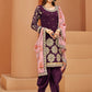 Trendy Suit Art Silk Purple Embroidered Salwar Kameez