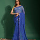 Contemporary Chiffon Blue Mirror Saree