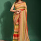 Classic Chiffon Multi Colour Embroidered Saree