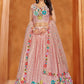 Readymade Lehenga Choli Georgette Pink Embroidered Lehenga Choli