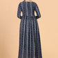 Gown Viscose Blue Mirror Gown