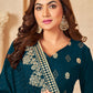 Salwar Suit Velvet Viscose Morpeach Diamond Salwar Kameez
