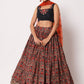 A Line Lehenga Art Silk Multi Colour Embroidered Lehenga Choli