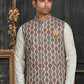 Kurta Payjama With Jacket Cotton Multi Colour Off White Chicken Mens